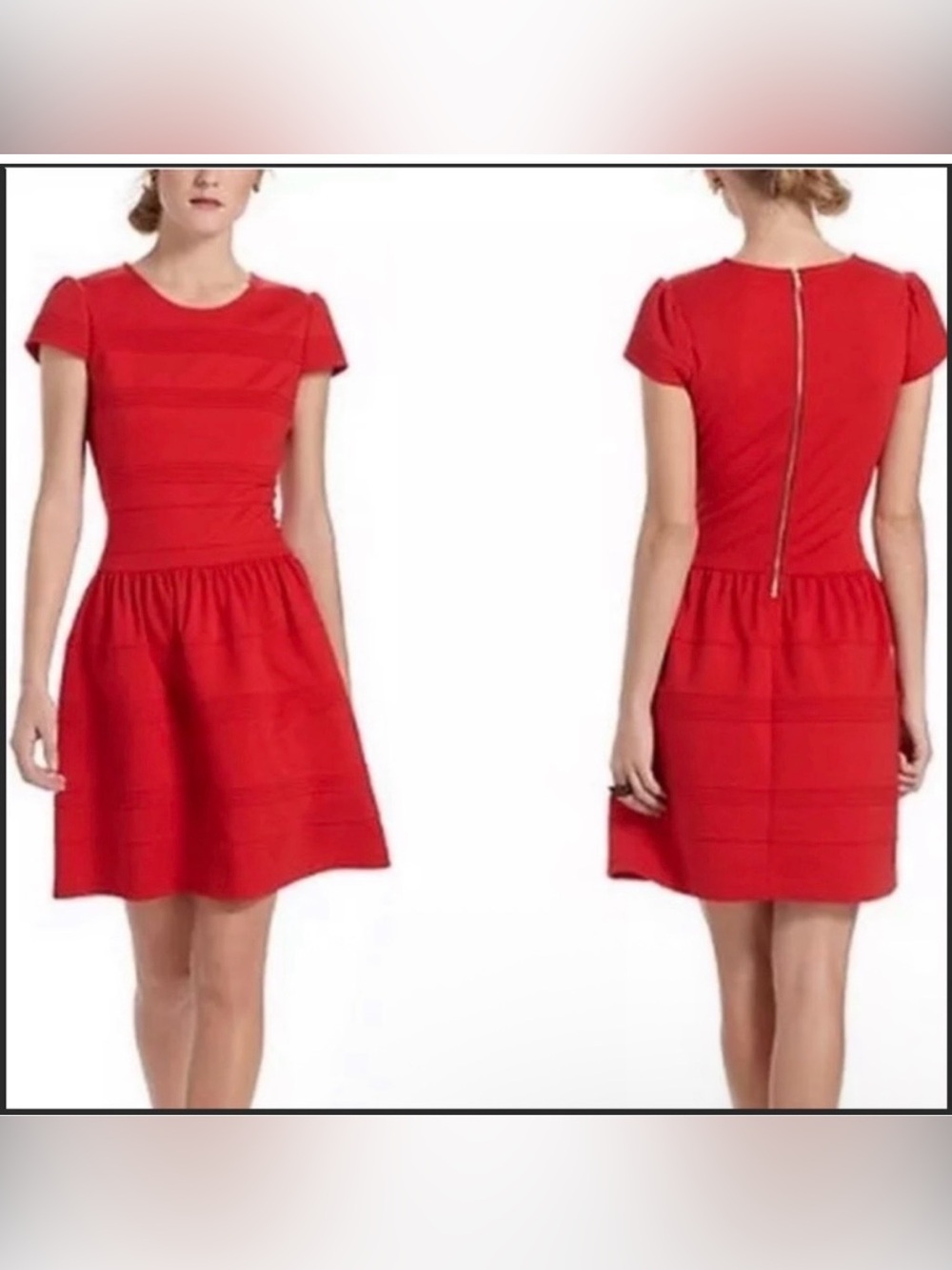 Red Anthropologie Girls from Savoy dress